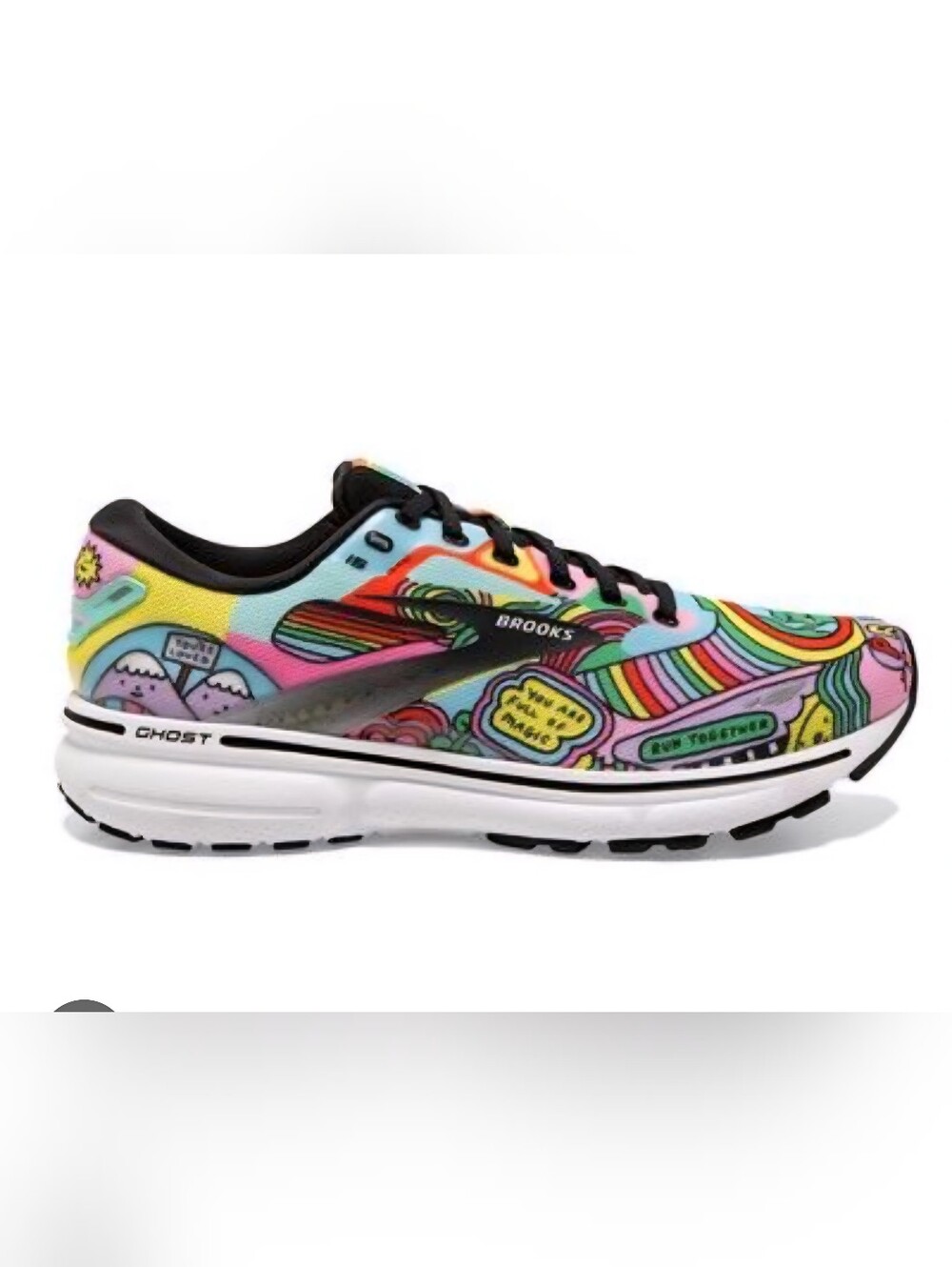 Brooks Ghost 15 Shoes Womens 7.5 Wednesday Holmes Pride Limited Edition